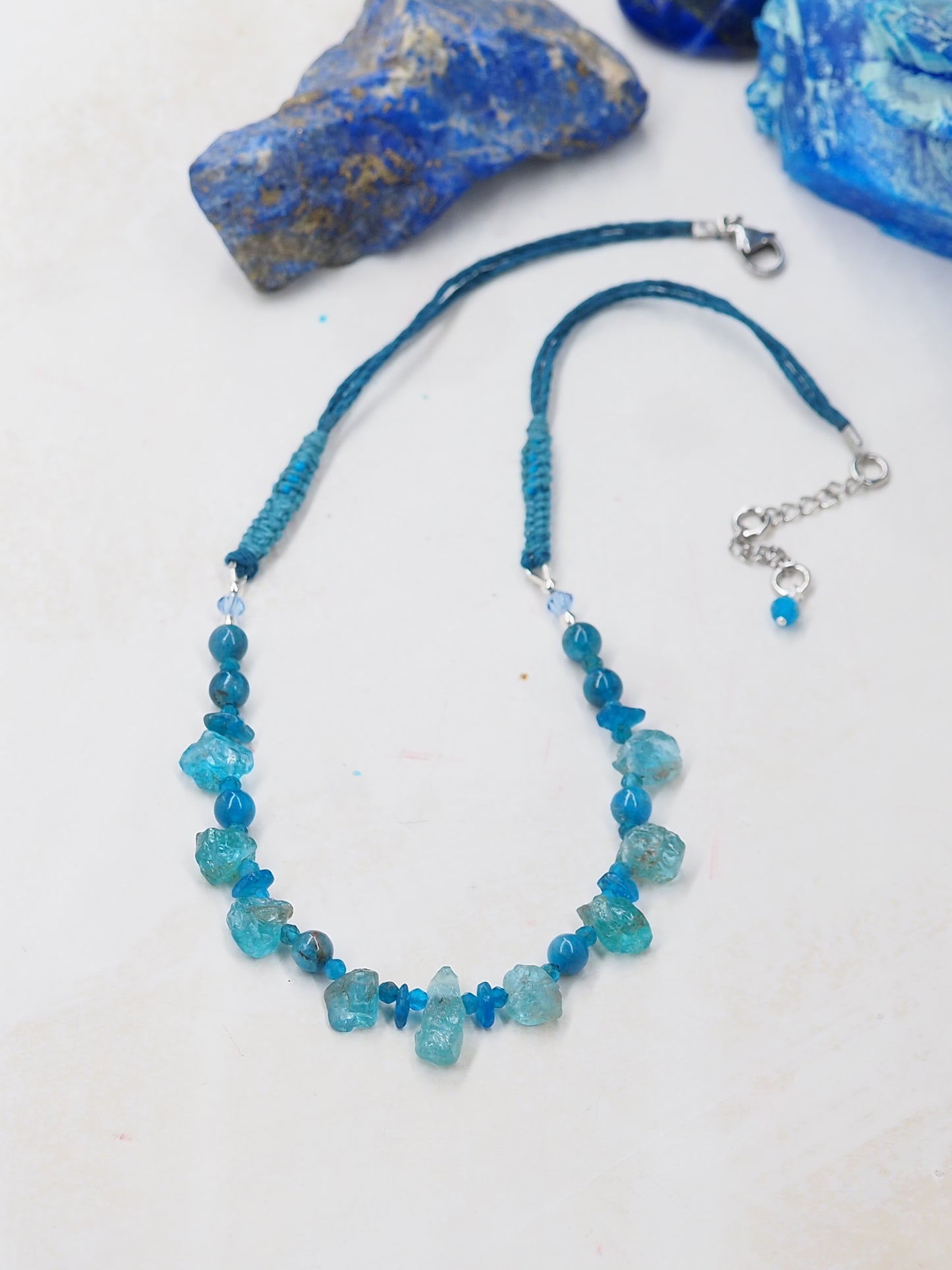 Blue Apatite One-of-a-kind Pendant Necklace
