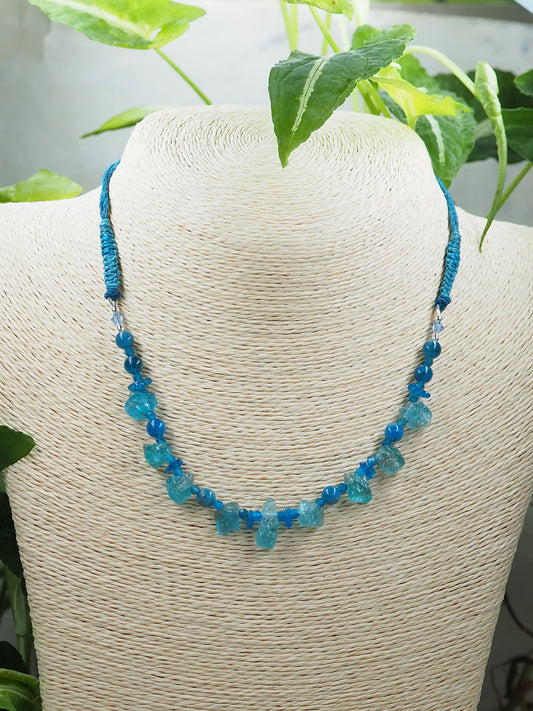 Blue Apatite One-of-a-kind Pendant Necklace