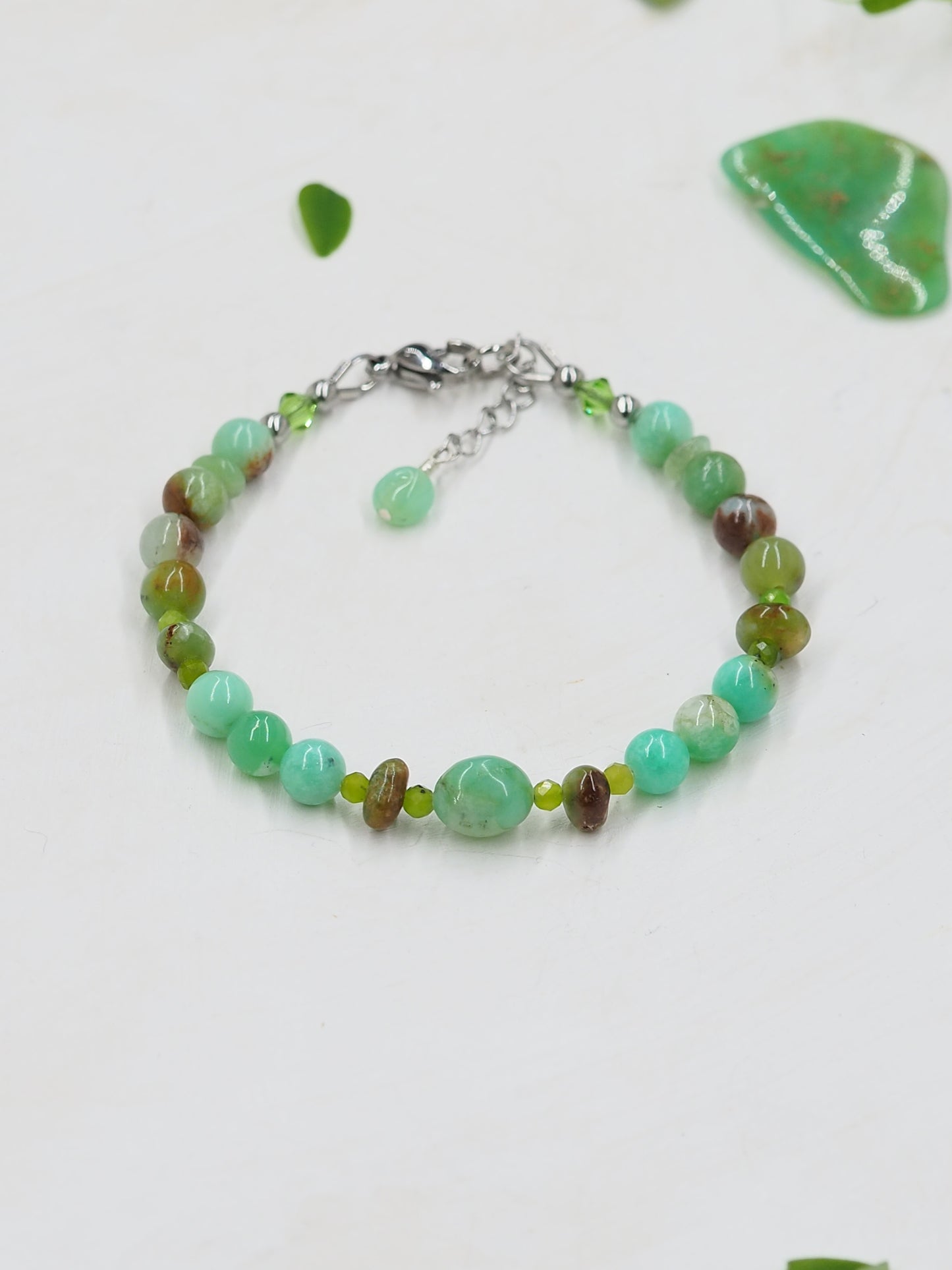 Australian Chrysoprase Slender Bracelet