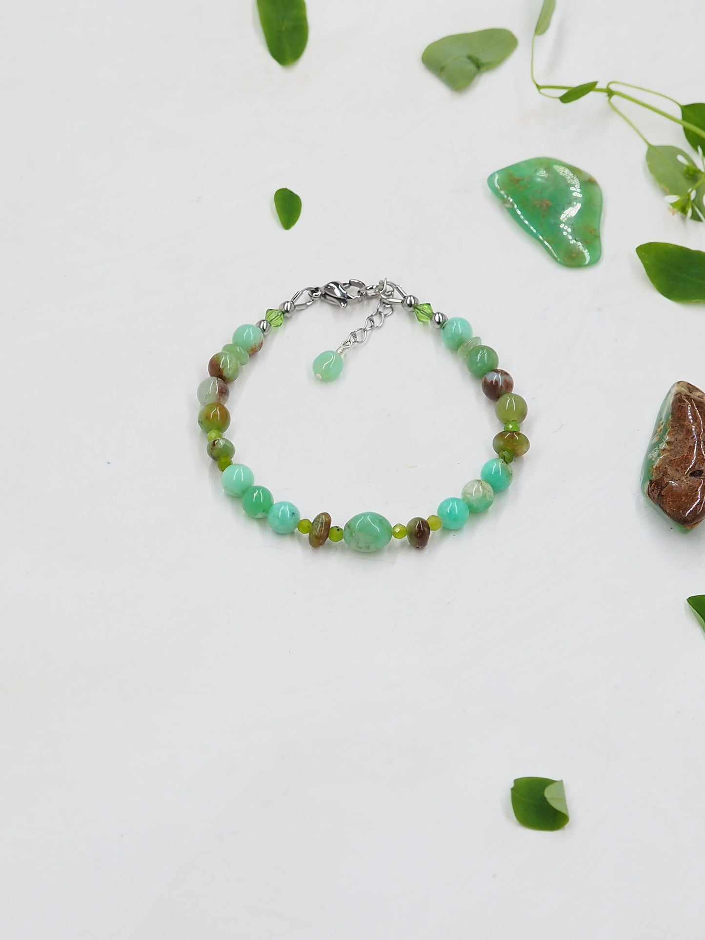 Australian Chrysoprase Slender Bracelet