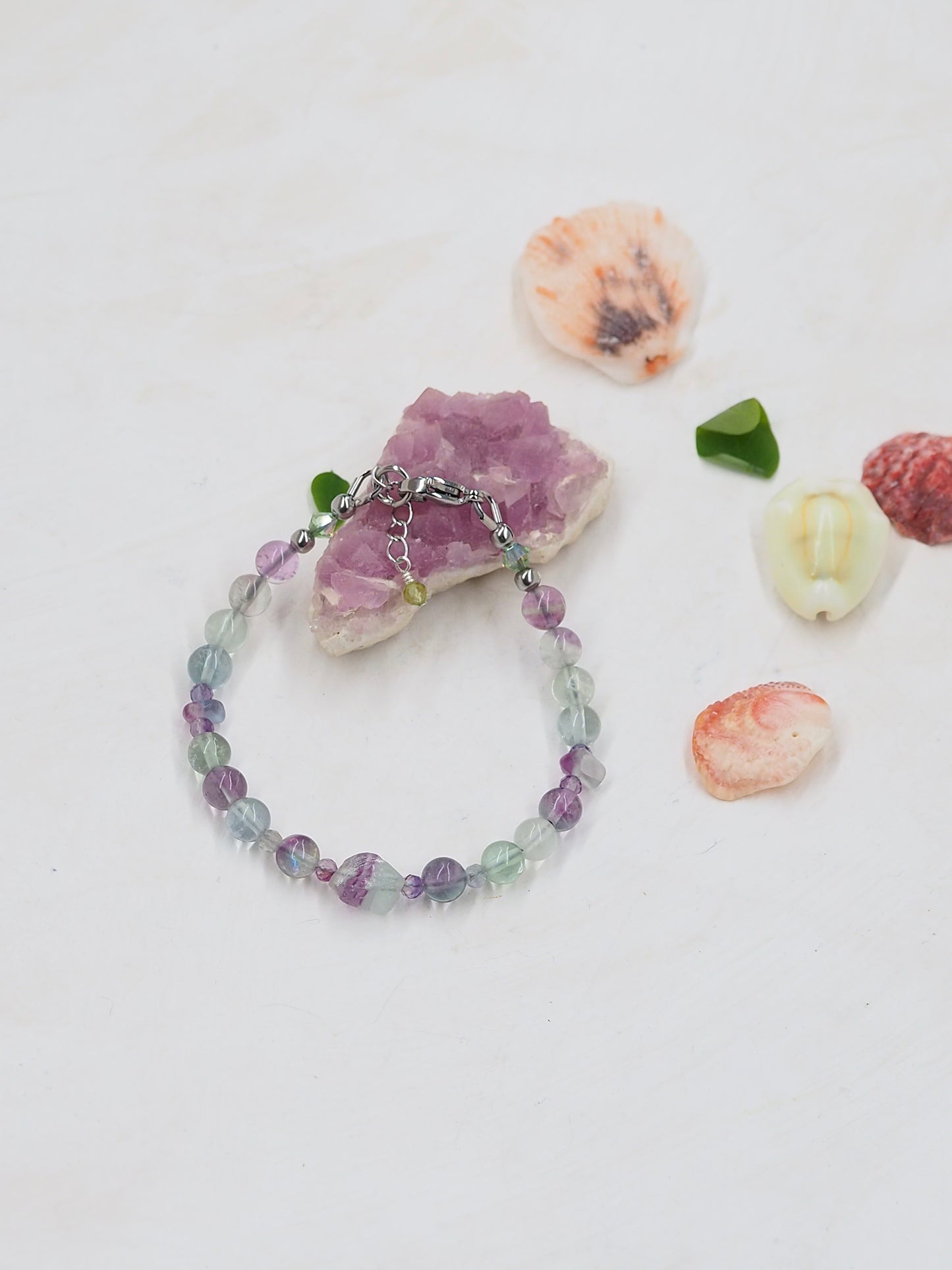 Rainbow Fluorite Slender Bracelet