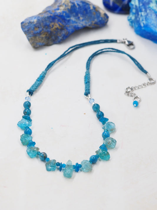 Blue Apatite One-of-a-kind Pendant Necklace
