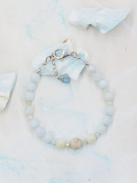 Beryl & Aquamarine Slender Bracelet